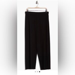 Eileen Fisher Black Straight-Leg Pants